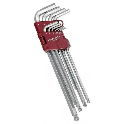 Picture of Set of 1.5-10mm long ball-end spanners - Kraftwerk