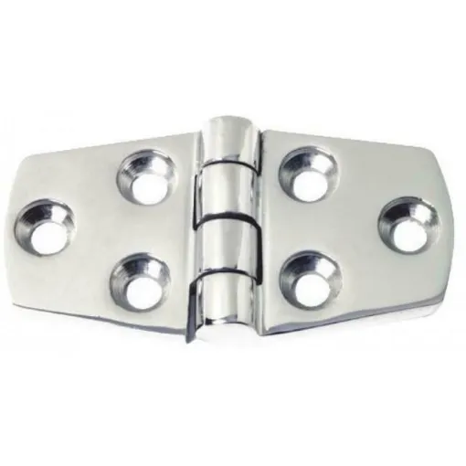 Picture of Polished A4 stainless steel hinge 75x38mm - OEM