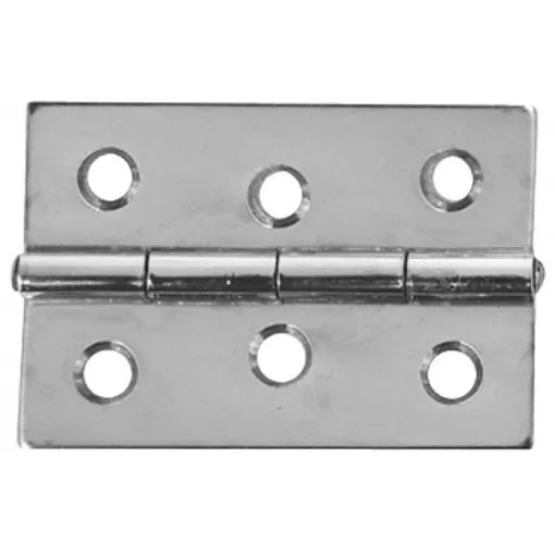 Picture of Polished stainless steel rectangular hinge 60x40mm - OEM