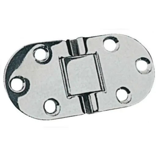 Picture of Polished stainless steel roll-over hinge 76x38mm - OEM