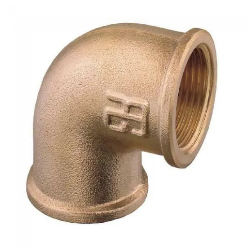 Picture of 90° f/f 1/4' brass elbow - Guidi