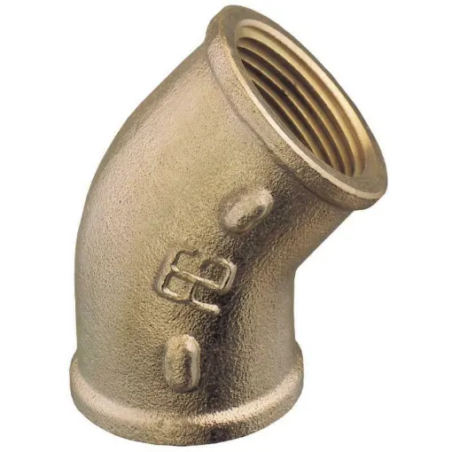 Picture of 45° f/f 1/2' brass elbow - Guidi