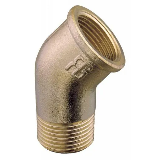 Picture of 45° m/f 1/2' brass elbow - Guidi