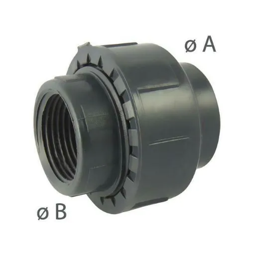 Picture of 1'1/2-50 bonded / screwed pvc union - OEM