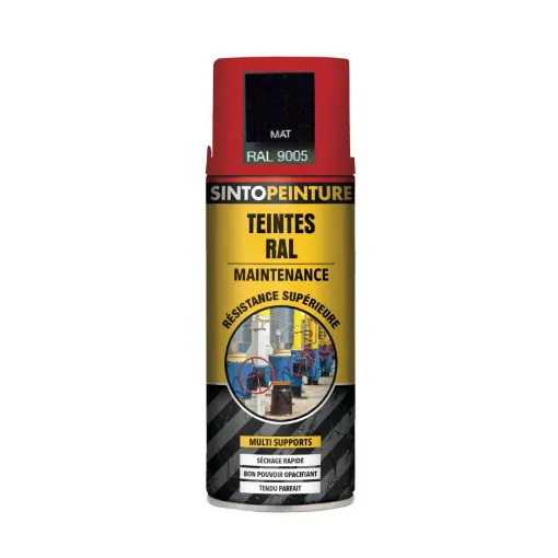 Picture of Matt black aerosol paint 400ml - Sinto