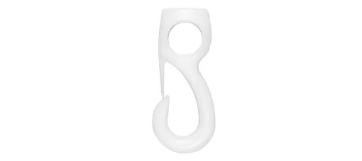 Picture of Sandow 6mm white nylon carabiner - Liros