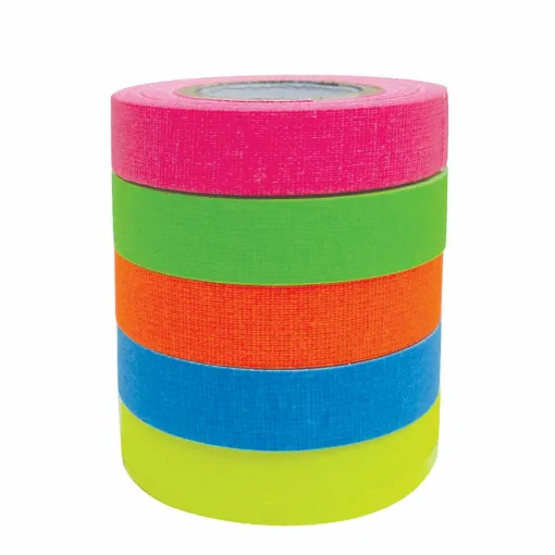 Picture of Fluorescent Tape - 12 mm - Pack of five colours