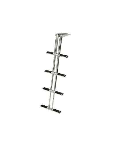 Picture of DIVER 4-step telescopic ladder, black