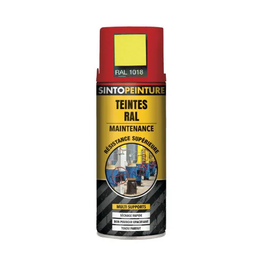 Picture of Yellow paint RAL 1018 spray 400ml - Sinto