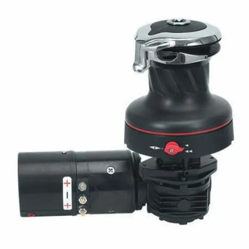 Picture of 60 Electric Self-Tailing Rewind ™ Radial Aluminum Winch-Reverse Speed, 12v, horizontal Left Mount - Harken