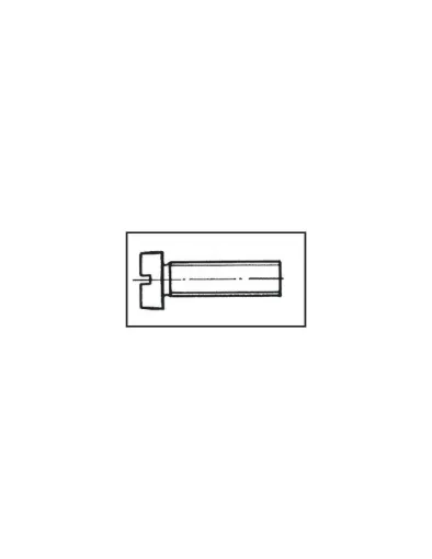 Picture of Domed head screw 3x20 mm 316 stainless steel DIN 84 / ISO 1207