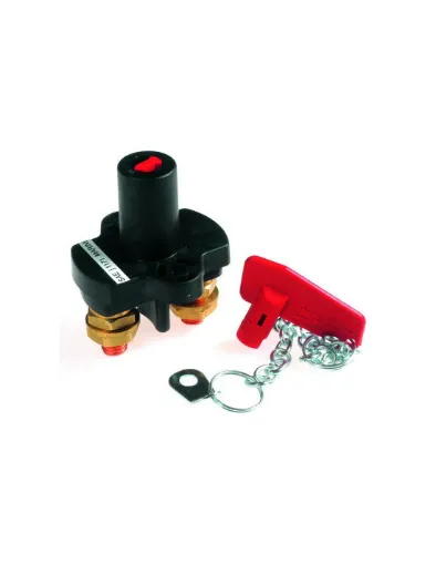 Picture of Single-pole battery switch - 100A - removable handle and chain