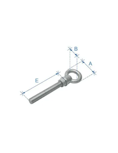 Picture of Eyebolt with stainless steel bolt, 6 x 40 mm