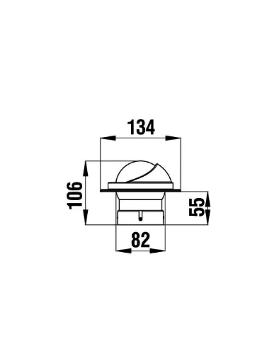 Picture of RIVIERA VEGA COMPASS 70MM INSET