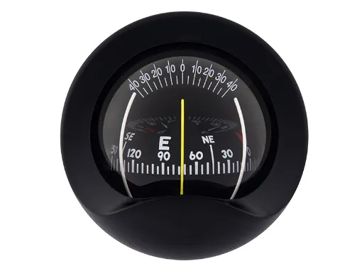 Picture of Bulkhead mount compass - 85mm - Conical dial - Black - Autonautic Instrumental