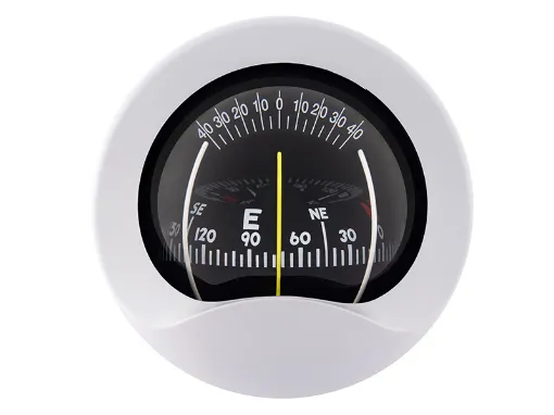 Picture of Bulkhead mount compass - 85mm - Conical dial - White - Autonautic Instrumental