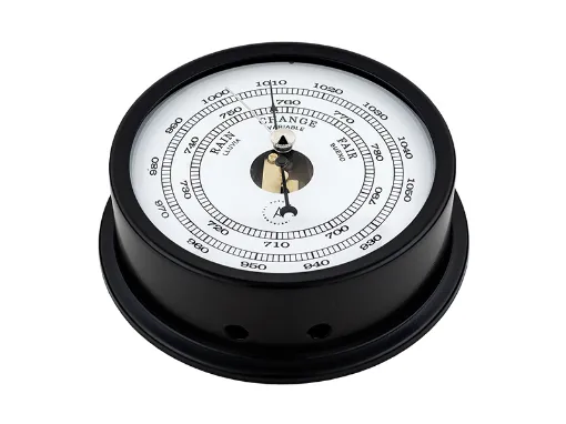 Picture of 120mm aneroid barometer - Black aluminium case - Easy fix system - Autonautic Instrumental