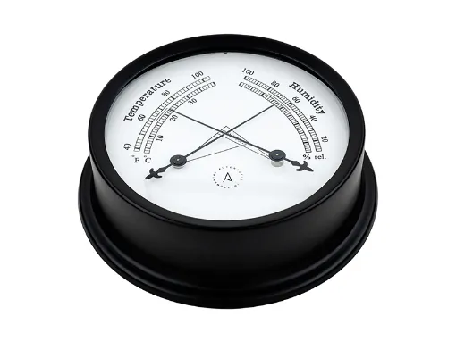 Picture of 120mm thermo-hygrometer - Black aluminium case - Easy fix system - Autonautic Instrumental