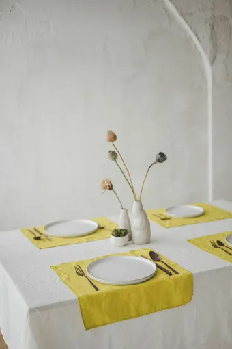 Picture of 140x220 cm Linen Tablecloth, plain colors