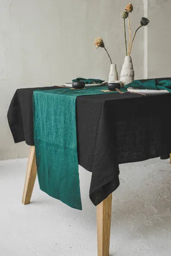 Picture of 45x220cm, Linen Table Runner without Pleats, plain color