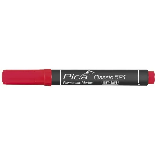 Picture of Red permanent marker classic 521 - Pica