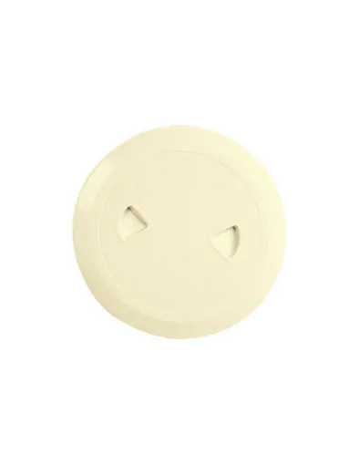 Picture of Round inspection hatch with seal, ivory colour, Int.Ø108mm