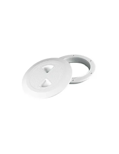 Picture of Round inspection hatch with snap closure - internal Ø 168mm - white