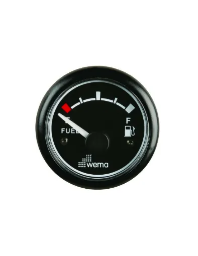 Picture of Blackline ø52mm fuel level - black (EU standard)