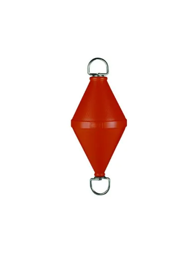 Picture of Two-tone stainless steel anchor buoy ø32X80cm - orange