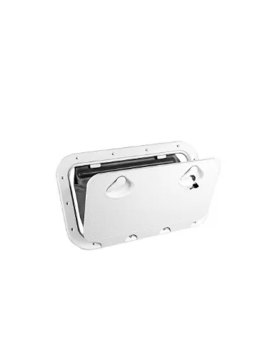 Picture of Classic access hatch with Storage Bag & lock, white, 355x600mm