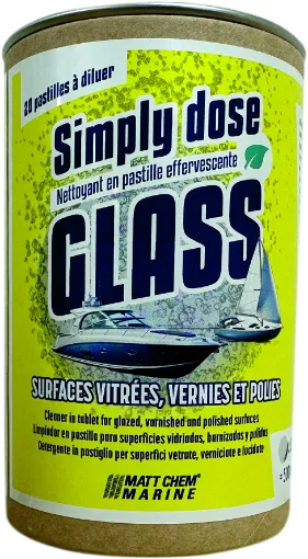 Picture of Simply Glass - 1 box of 20 tablets 5g - Efferverscent tabletcleaner