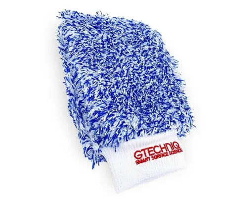 Picture of Gtechniq Marine Microfibre Wash Mitt – Ultra Glide -  Split Fibre Microfiber Mitt for Maximum Absorption – Optimal Glide -  Contaminant Capture and Release Characteristics – Streak Free Finish Wash Glove