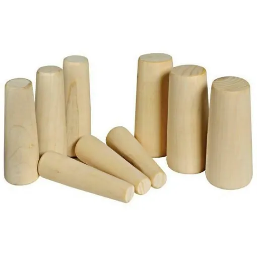 Picture of Set of 9 wooden pinoches from 20 to 49mm - OEM