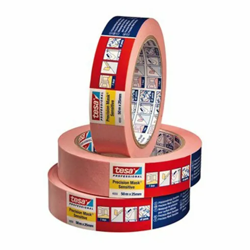 Picture of Pink Low Tack Masking Tape for Delicate Surfaces - 25 mm