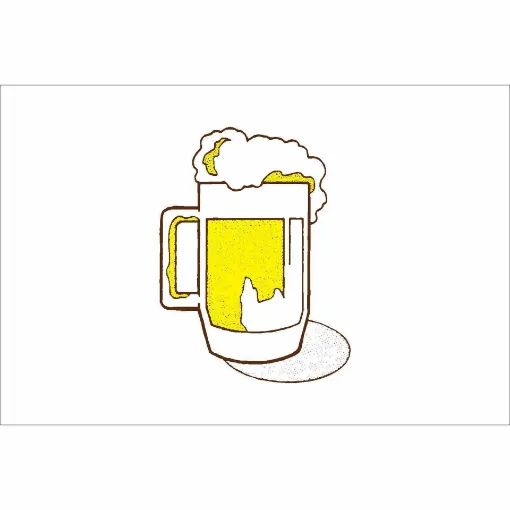 Picture of Drinking Beer Flag 30 x 45cm