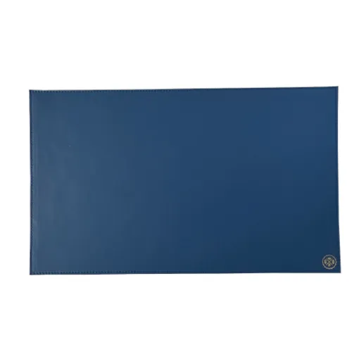 Picture of Collection Nadine - Blue Leather Table Set -  -  50,0cm x  35,0cm - Weight : 410 Gr - Gordon & Gaia