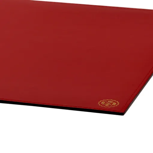 Picture of Collection Armand - Red Leather Desk Pad - Size S -   50,0cm x  35,0cm - Weight : 410 Gr - Gordon & Gaia