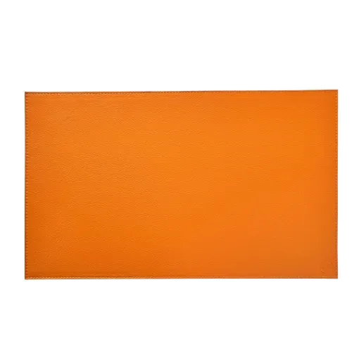 Picture of Collection Armand - Orange Leather Desk Pad - Size S -   50,0cm x  35,0cm - Weight : 410 Gr - Gordon & Gaia