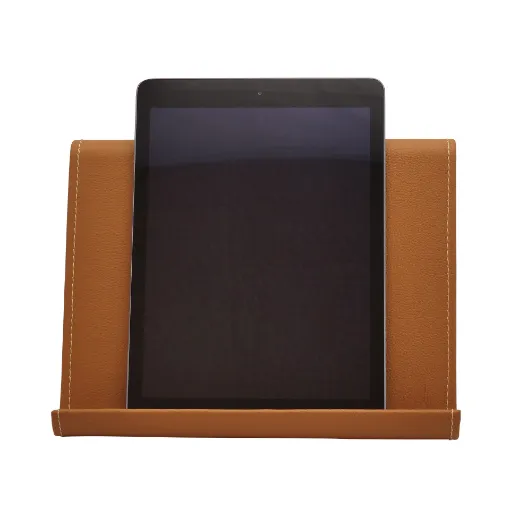 Picture of Collection Eugene Ipad Holder Full Covered In Cinnamon Leather-  26,00cm x  16,00cm x  17,00cm - Weight : 400 Gr - Gordon & Gaia