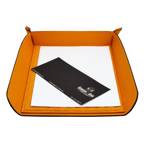 Picture of Collection Armand Orange Leather Letter Tray A4 With Diamond Stitching Interior -   33,0cm x  24,0cm x  5,0cm - Weight : 400 Gr - Gordon & Gaia