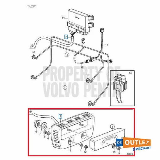 Picture of Volvo Penta ACP IPS anti corrosion protection system kit - 21269835