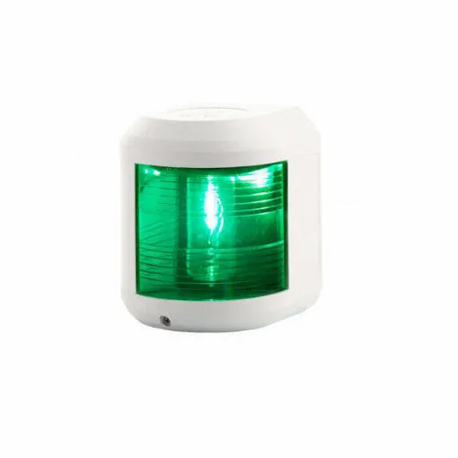 Picture of Aqua Signal starboard green 41 series navigational light white housing - 3543626000