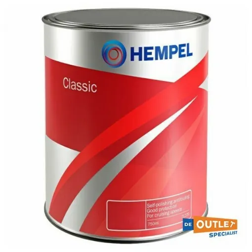 Picture of Hempel Classic Antifouling red 0.75L - Polyester, wood, laminated wood and steel