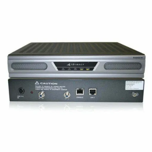 Picture of iDirect evolution X5 DVB-S2 satellite control modem - router