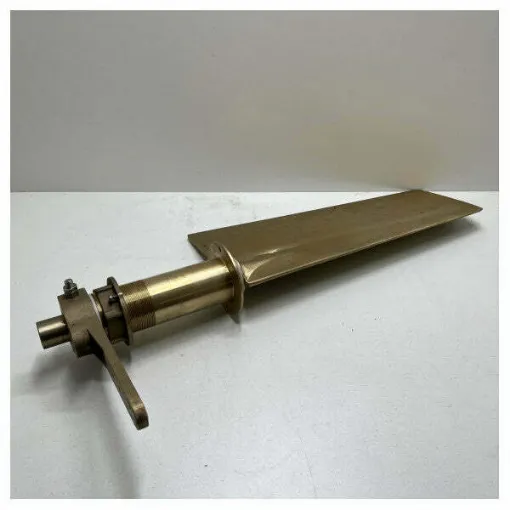 Picture of Teignbridge Cranchi brass rudder blade with shaft - ASR3511