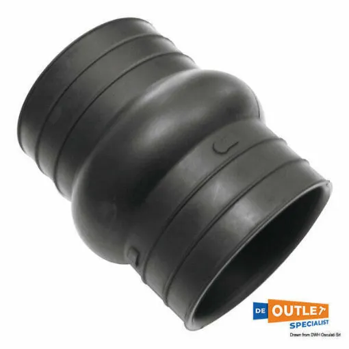 Picture of Volvo Penta D3 exhaust bellow black - 3863450