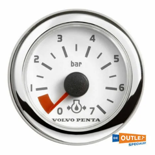 Picture of Volvo Penta oil pressure guage white 52 mm - 874923