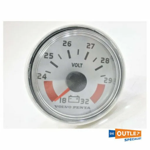 Picture of Volvo Penta Voltmeter white 18-32V - 874925