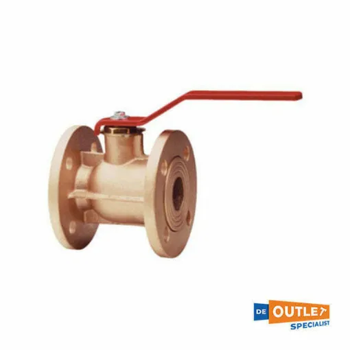 Picture of Guidi 2-inch bronze ball valve with flange - PN16 BR.D50