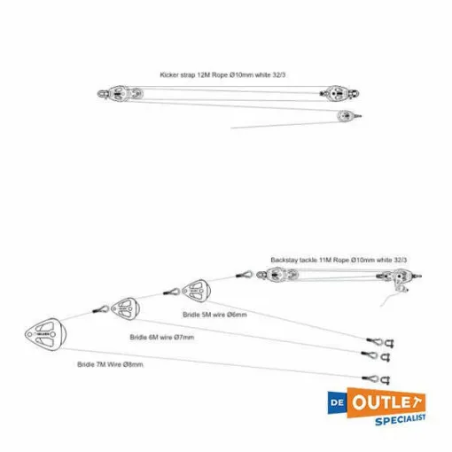 Picture of Selden manually adjustable backstay for Hanse 415, 418 and 430